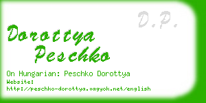 dorottya peschko business card